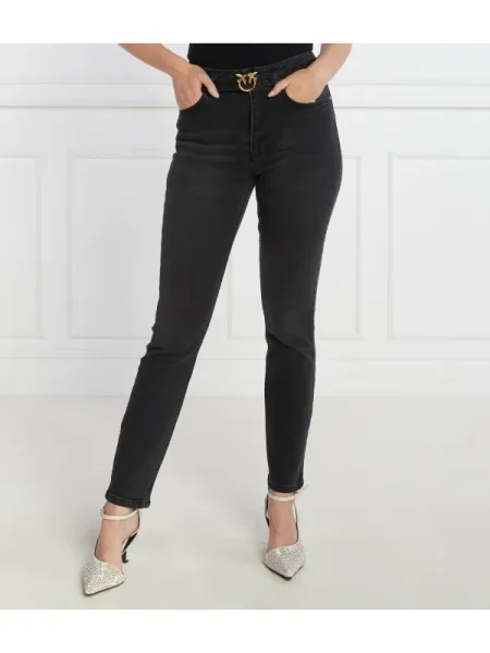 Pinko Blugi | Skinny fit | denim negru