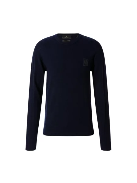 Sweter Belstaff wełniany niebieski