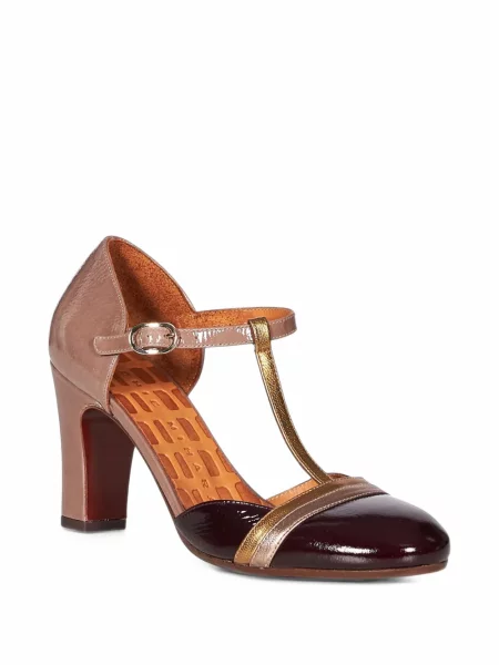 Pantofi cu toc Chie Mihara din piele roz
