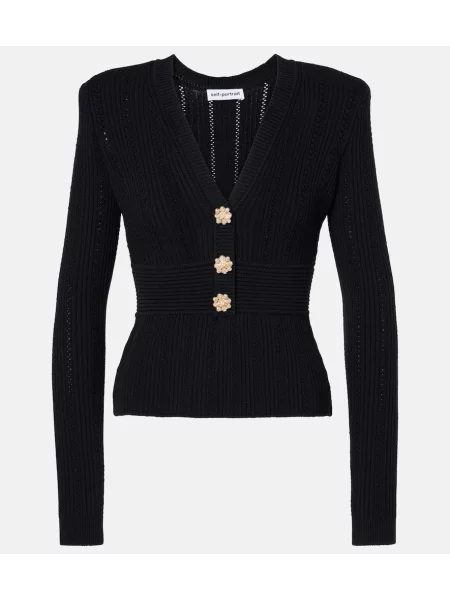 Pulover Self-portrait negru