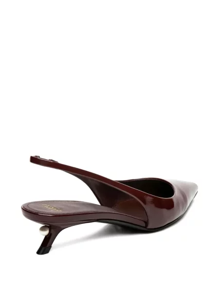 Pantofi cu toc Alevì cu perle slingback roșu