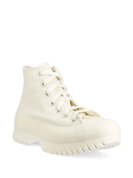 Kožne trčanje tenisice Converse Chuck Taylor All Star s platformom bijela