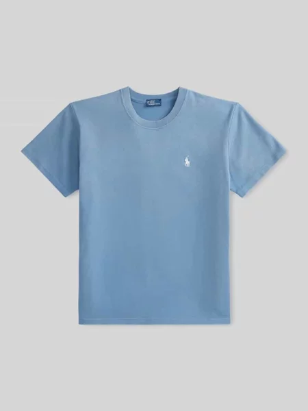 T-shirty o kroju relaxed fit z czystej bawełny Polo Ralph Lauren niebieska