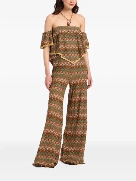 Pantaloni palazzo La Doublej verde