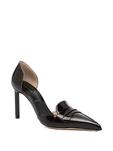 Pantofi cu toc Tom Ford cu vârf ascuţit maro