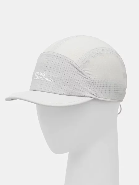 Шапка с козирка Jack Wolfskin Prelight Chill с изчистен дизайн сиво