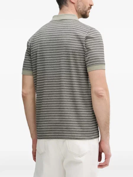 Ριγέ polo Karl Lagerfeld πράσινο