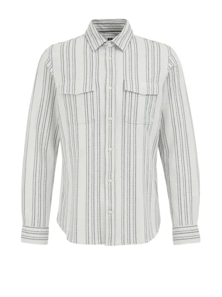 WE Fashion Košile světle šedá černá