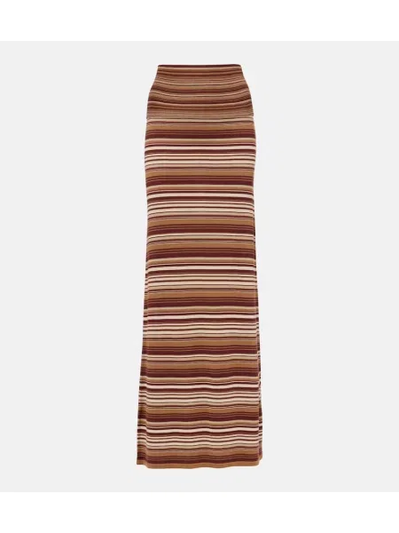 Jedwabna maksi spódnica maxi Aya Muse brązowa