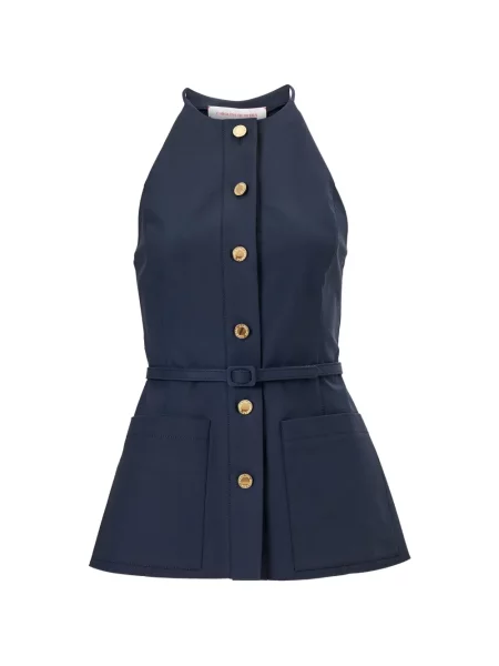 Top Carolina Herrera albastru