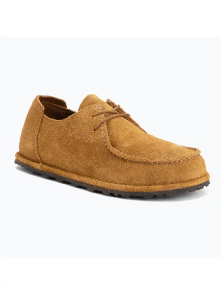Замшеві туфлі Birkenstock Utti Lace коричневі