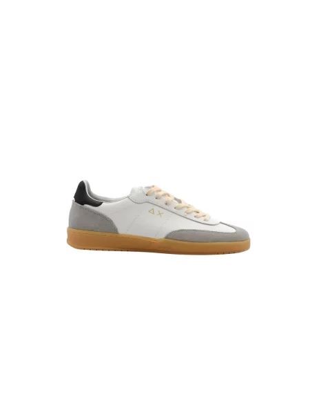 Sneakersy Sun68 skórzane białe