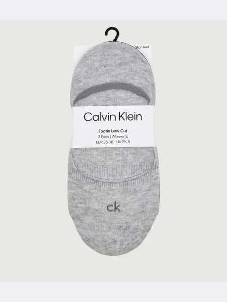 Calvin Klein Șosete/tălpici 3 pack gri