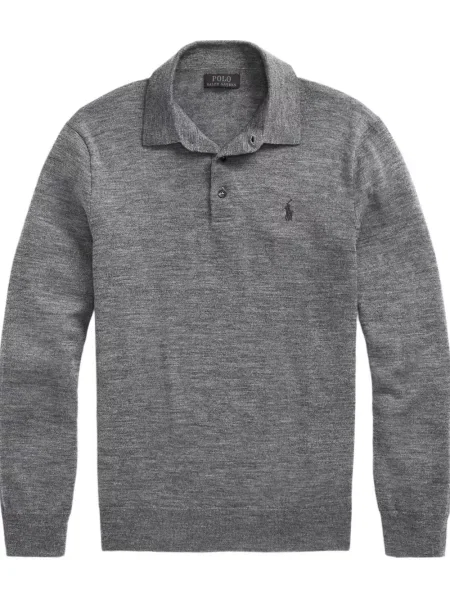 Ριγέ polo Polo Ralph Lauren με κουκούλα με αυτόγραφο λευκό