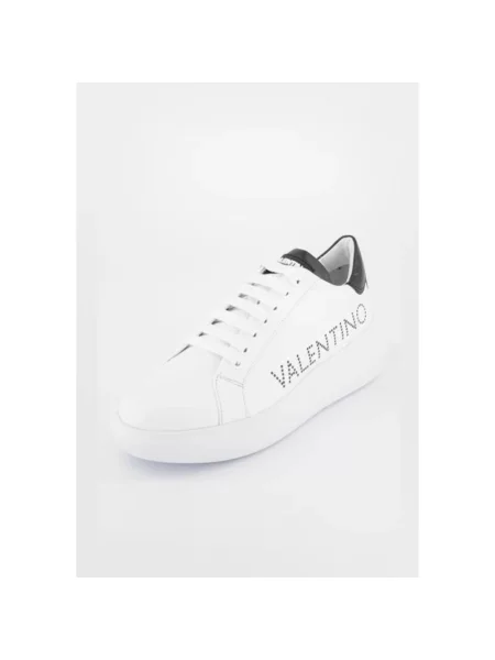 Lniane sneakersy Valentino białe