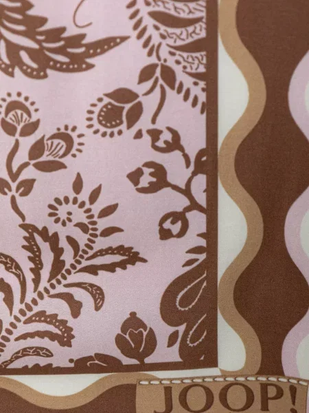 Fular Joop! cu model floral cu imagine roz