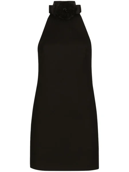 Rochie fără mâneci Dolce & Gabbana fără mâneci cu model floral negru