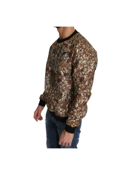 Sweter Dolce And Gabbana brązowy