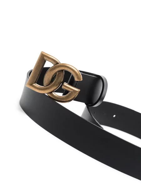Pásek Dolce & Gabbana s přezkou černý