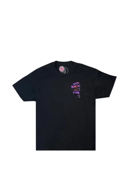 Tricou Anti Social Social Club cu autograf negru
