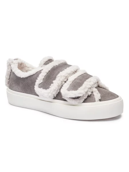 Sneakers Inuikii Shearling Low Velcro gri