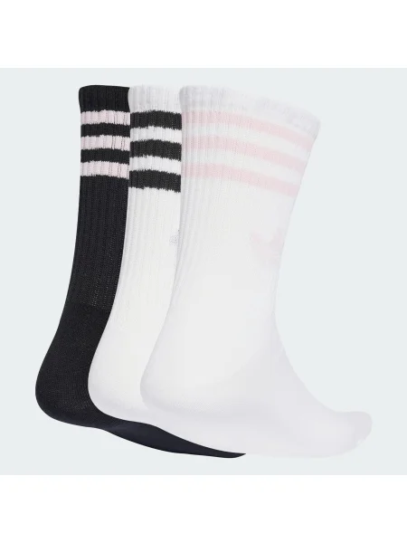 Prugaste čarape Adidas Originals bijela