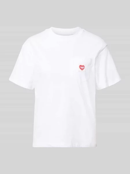 T-shirt z naszywką z logo Carhartt Work In Progress biała