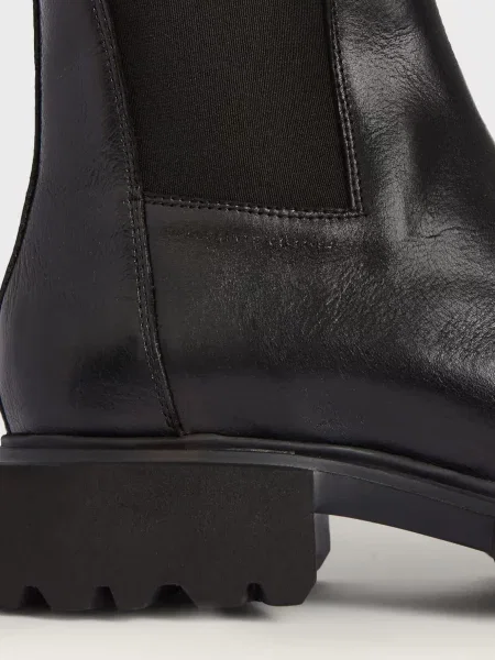 Кожаные ботинки челси Allsaints черные