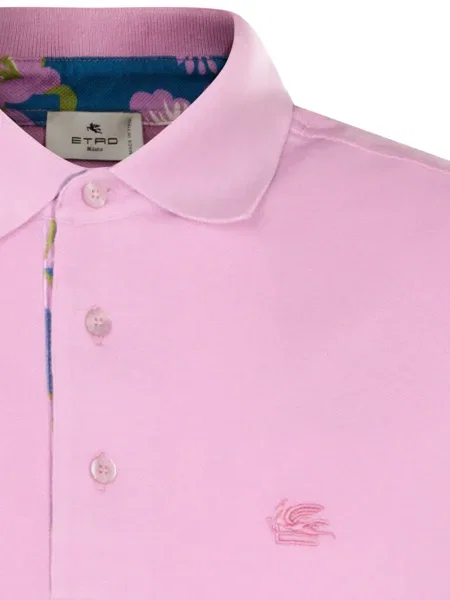Polo Etro cu broderie roz