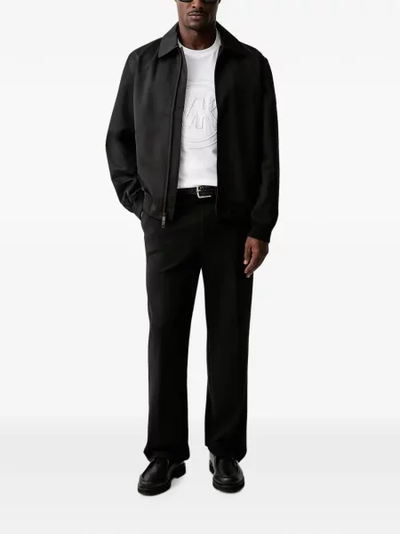 Tricou Michael Kors din jerseu cu autograf alb