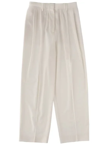 Pantaloni Fabiana Filippi plisate alb