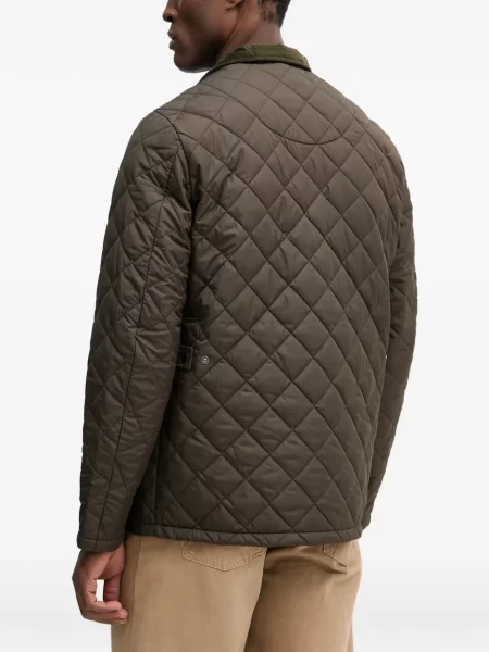 Gulerat geacă Barbour de catifea cord verde