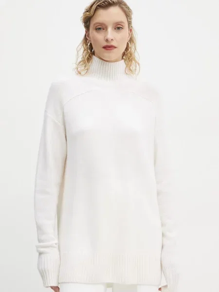 A.L.C. pulover de casmir cu guler bej