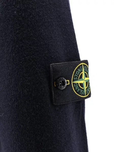 Hanorac cu glugă Stone Island cu strasuri albastru