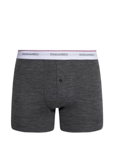 Boxeri Dsquared2 de lână cu autograf gri