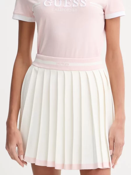 Guess spódnica plisowana GABRY beżowa