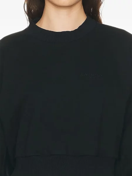 Decupat hanorac Givenchy cu autograf negru
