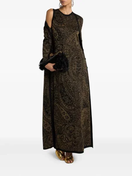 Μακρύς ζακέτα Etro paisley μαύρο