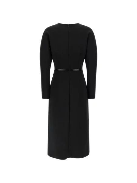 Cu centură rochie midi P.a.r.o.s.h. negru