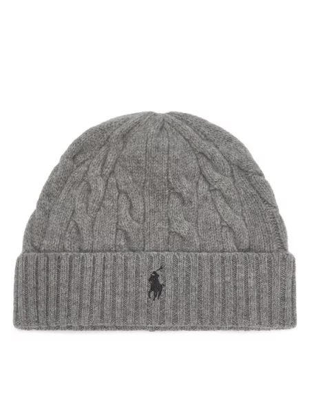 Čepice Polo Ralph Lauren šedý