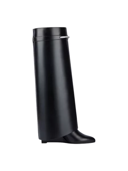 Muszkieterki Givenchy skórzane czarne