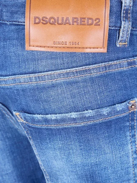 Blugi Dsquared2 zdrențuiți albastru