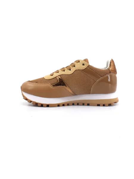 Sneakersy Liu Jo skórzane brązowe