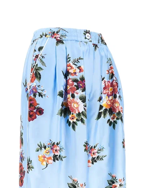 Панталон Dolce & Gabbana на цветя синьо