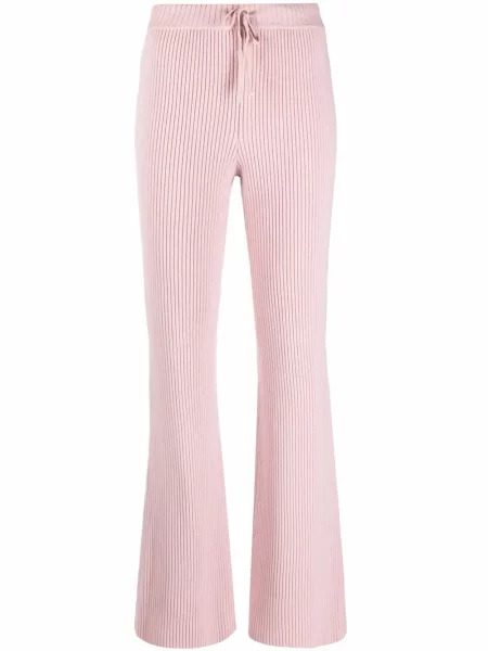 Pantaloni Alberta Ferretti evazate roz