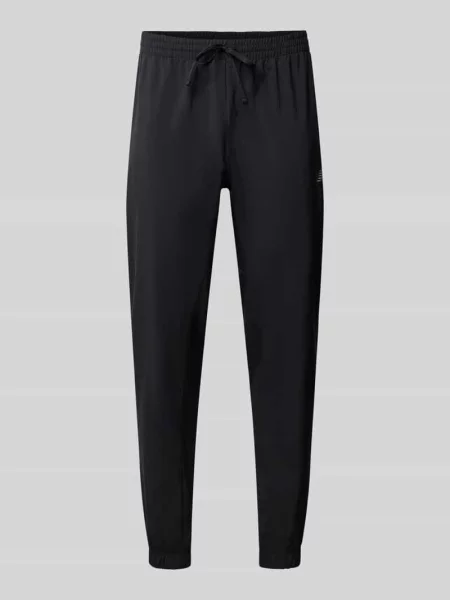 Dresowe spodnie o kroju straight fit model ESSENTIALS' New Balance czarne