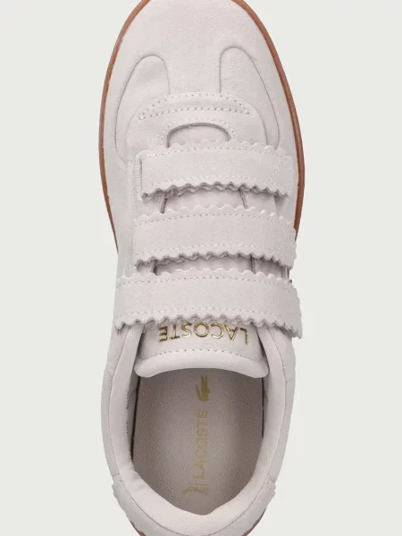 Lacoste BASESHOT STRAP sportcipő női velúr bézs