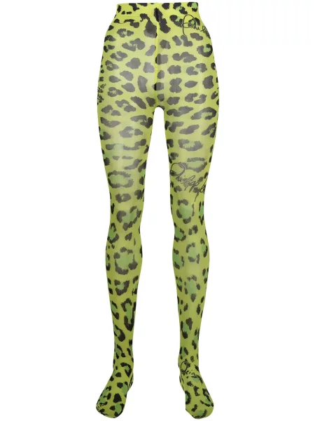 Dresuri Philipp Plein cu imagine cu model leopard verde