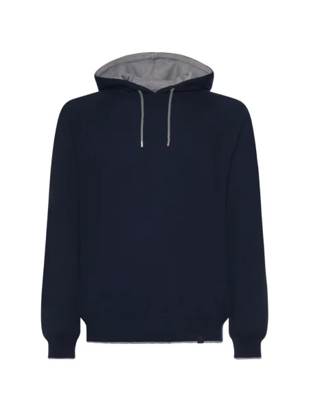 Hanorac cu glugă Fay cu glugă albastru