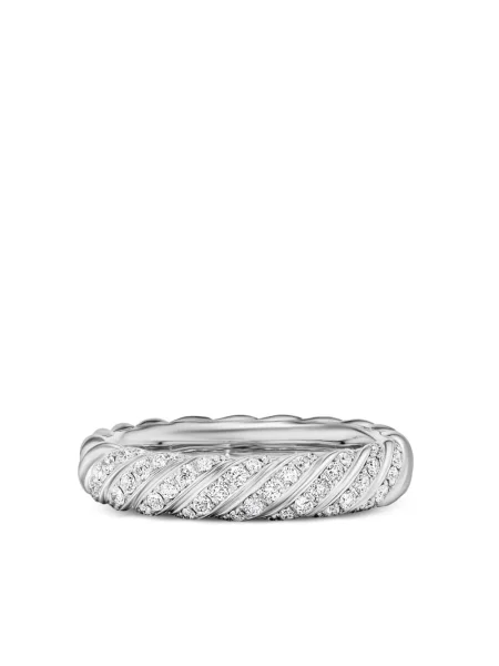 Inel David Yurman alb
